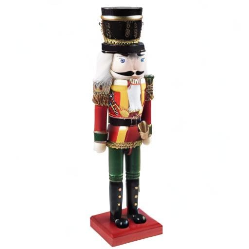 Clever Creations Soldier 14 Inch Traditional Wooden Nutcracker, Festive Christmas D  cor for Shelves and Tables